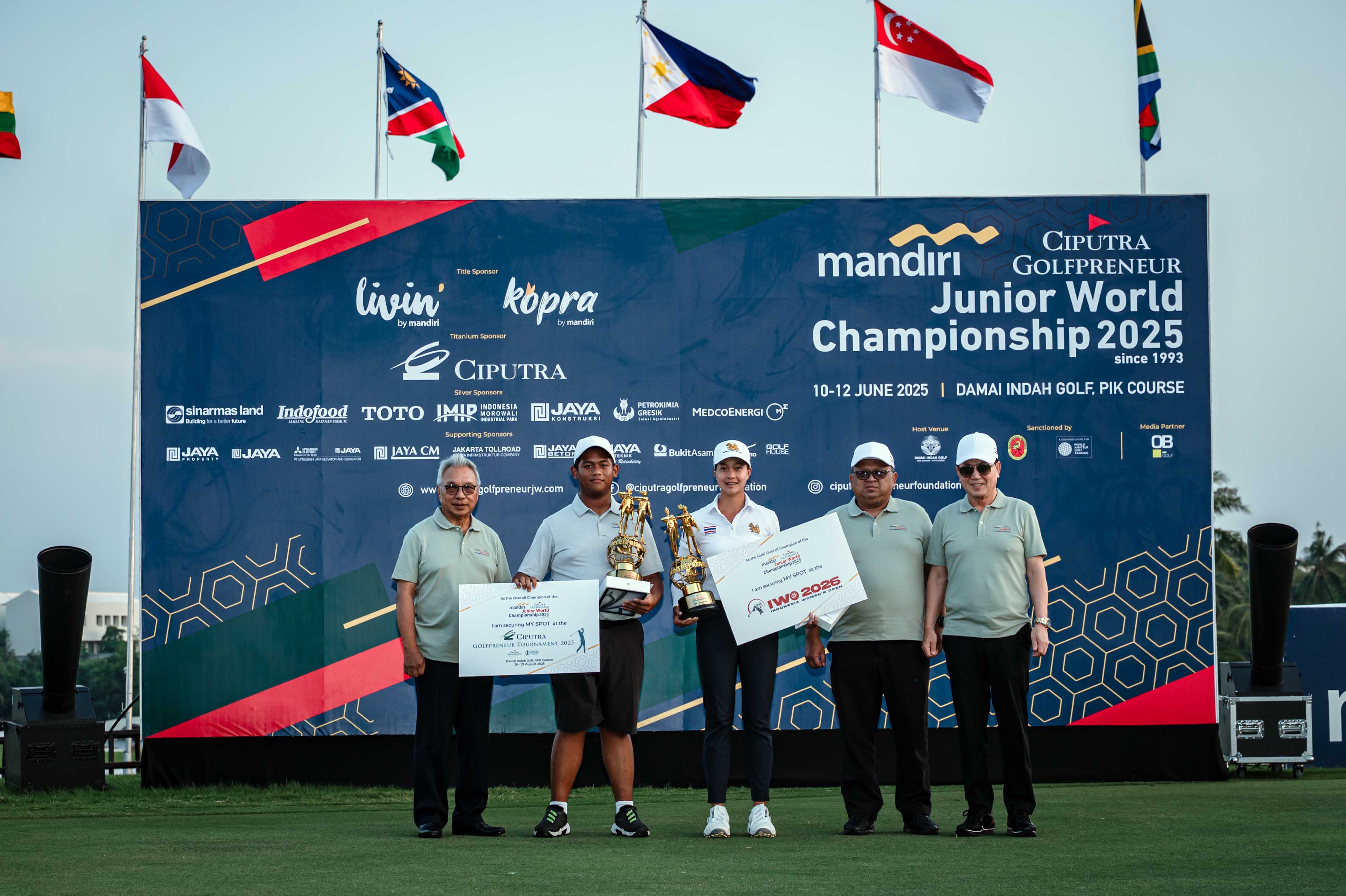 Pertandingan Final Mandiri Ciputra Golfpreneur Junior World Championship 2025 Rayhan Abdul Latief Cetak Rekor Juara